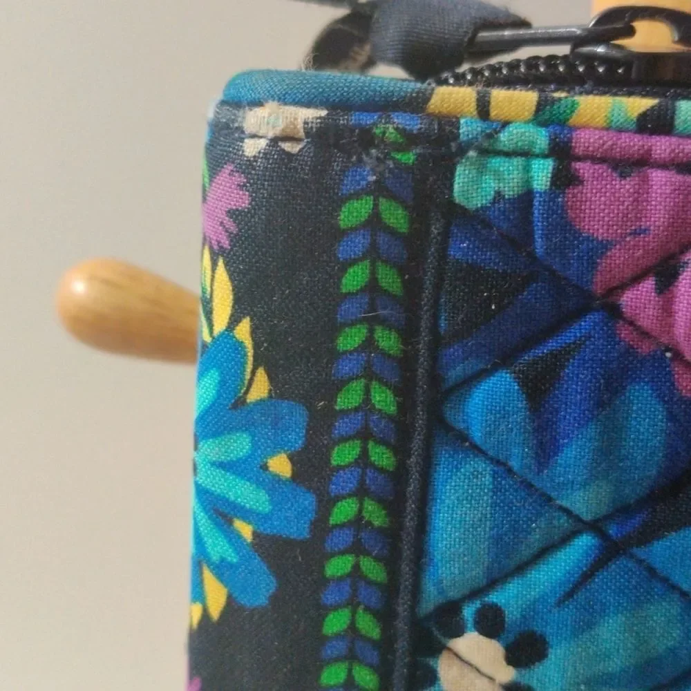 Vera Bradley MidNight Blue and Black Hues Floral Clutch Wallet - Picture 4 of 16